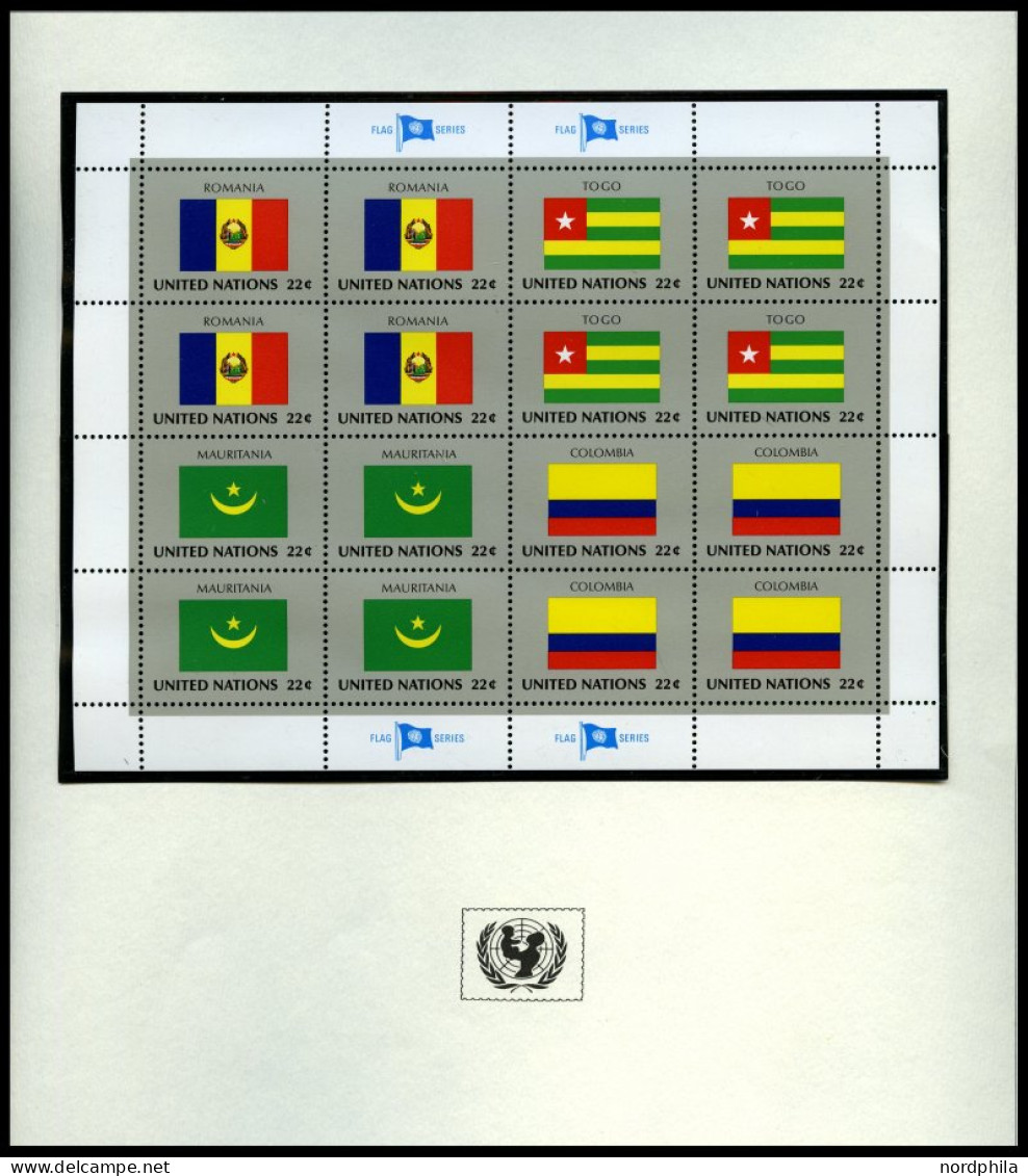 SONSTIGE MOTIVE Brief, , Flaggen Der Nationen In 5 Unicef-Alben, 1980-86 Und 1988 Je Komplett In Zusammendruck-Bogen, Je - Non Classés