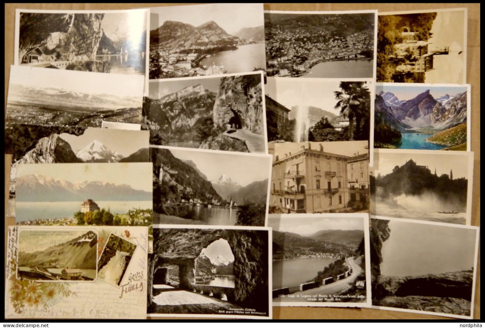 ALTE POSTKARTEN - SCHWEIZ 16 Verschiedene Ansichtskarten, Dazu Eine Karte Von Schloss Lichtenstein - Stein