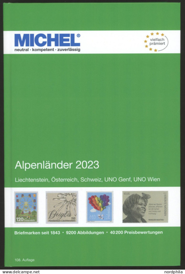 PHIL. KATALOGE Michel: Europa Band 1, Alpenländer 2023, Alter Verkaufspreis: EUR 72.- - Philatelie Und Postgeschichte