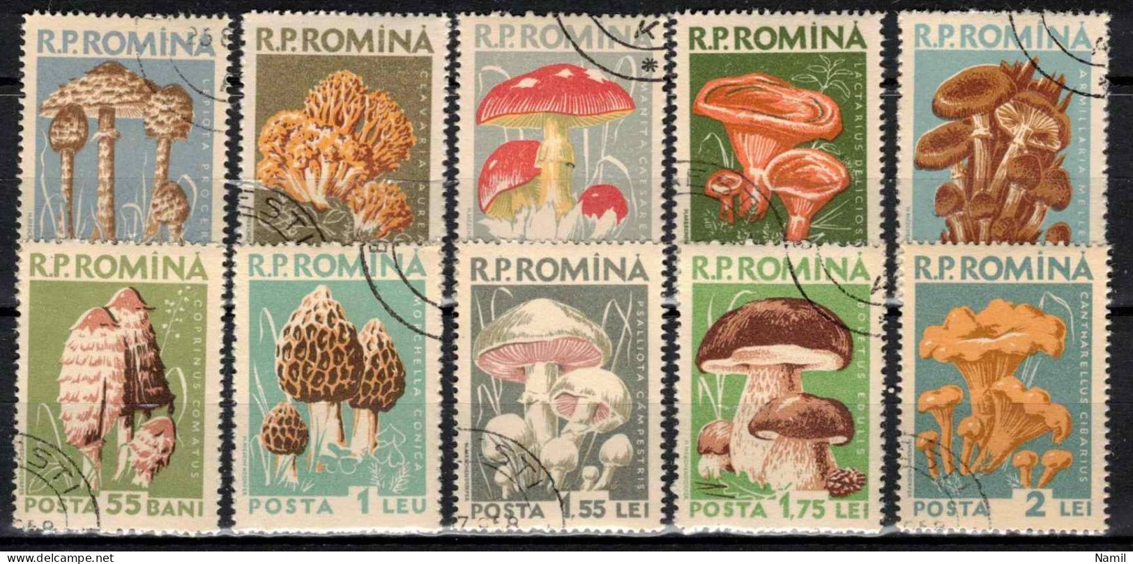 Roumanie 1958 Mi 1721-30 (Yv 1580-9), Obliteré - Used Stamps