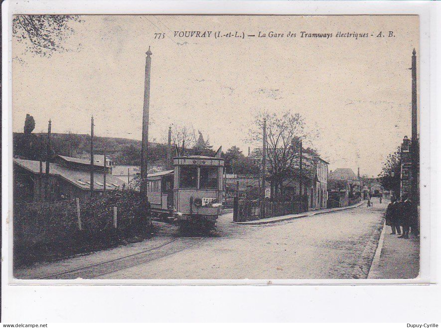 VOUVRAY: La Gare Des Tramways électriques - Très Bon état - Vouvray