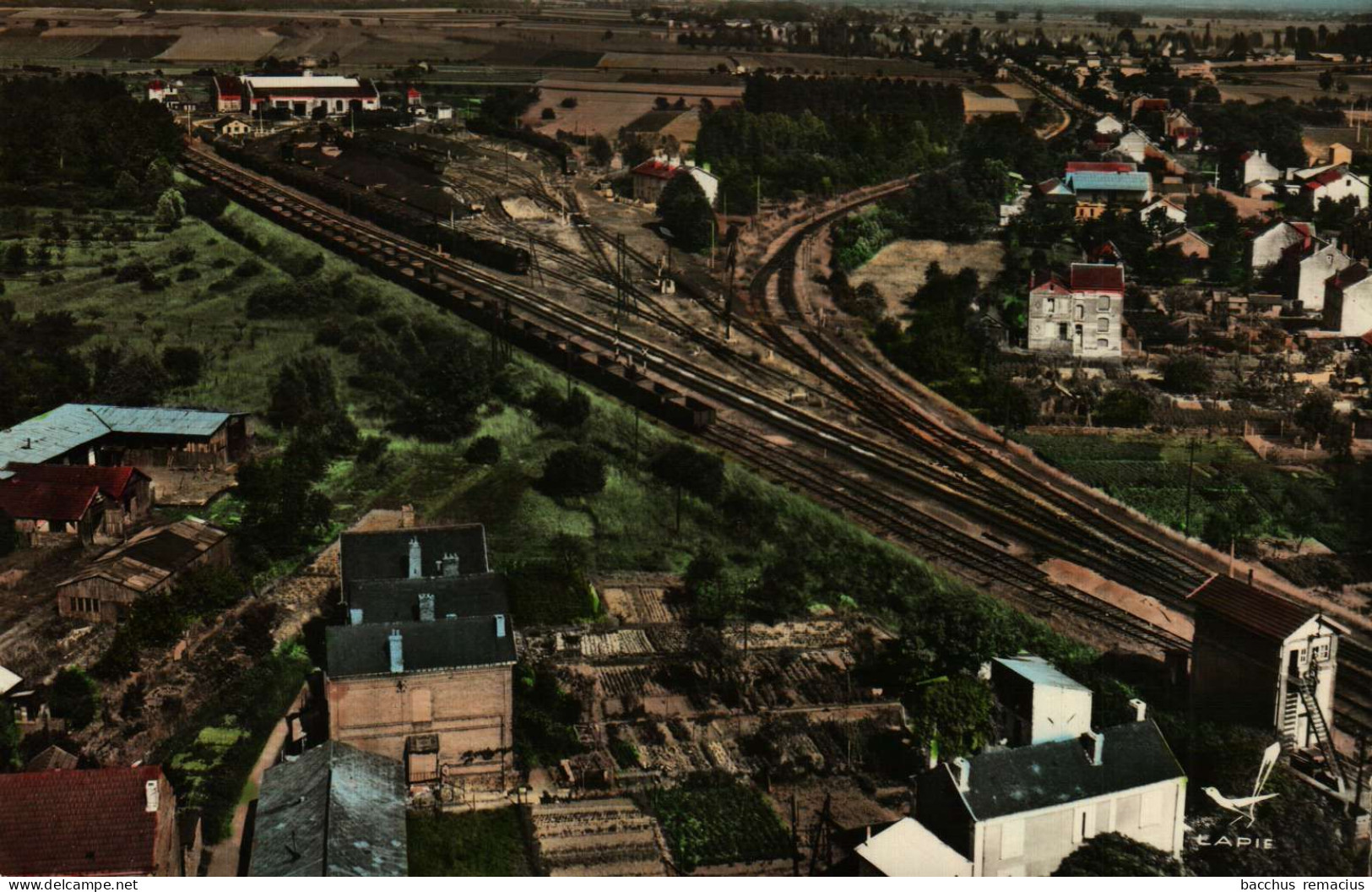 En Avion Au-dessus De LUCQUY (Ardennes) - Le Réseau Ferroviaire - Rethel