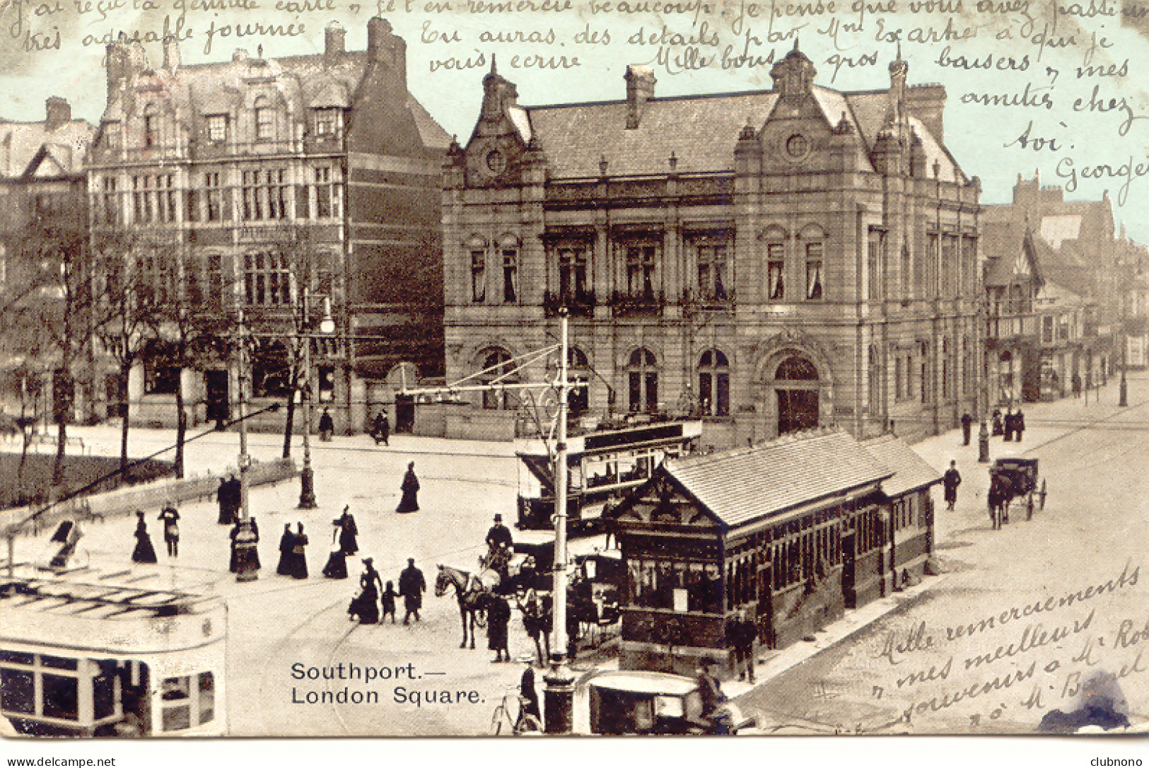 CPA - SOUTHPORT - LONDON SQUARE (1904) - Southport