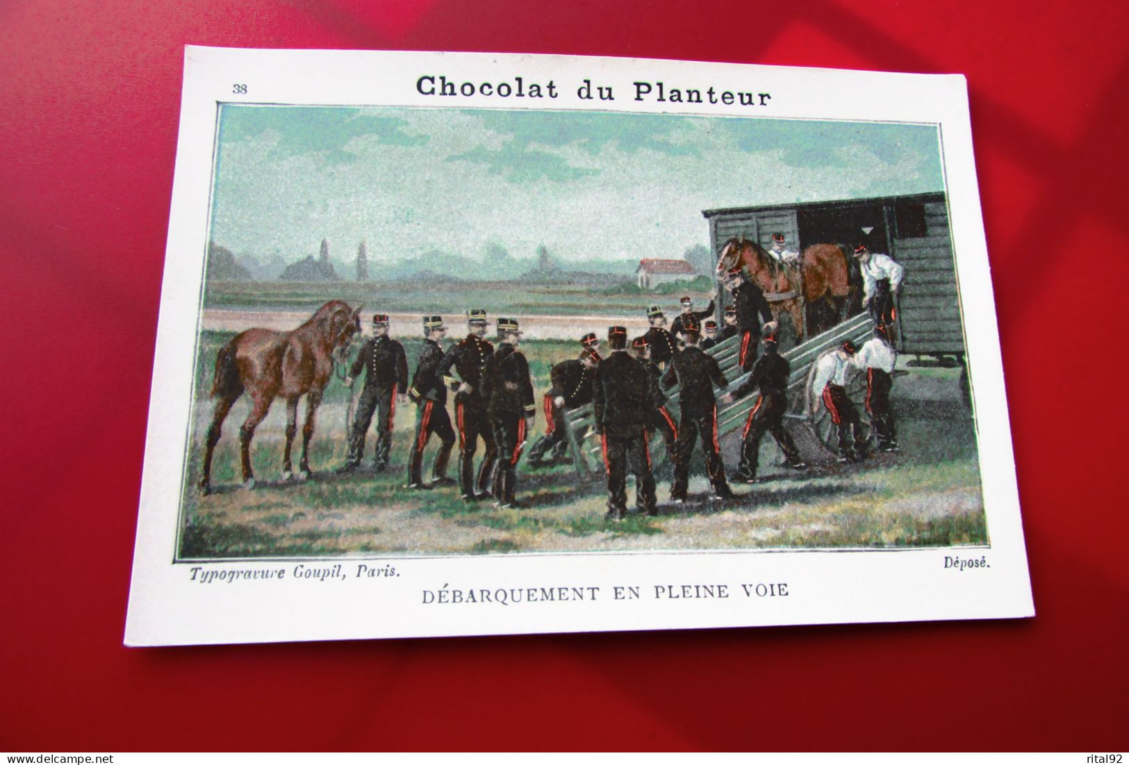 Chromo "Chocolat Du PLANTEUR" - Série "Armée Française 1900" - Autres & Non Classés