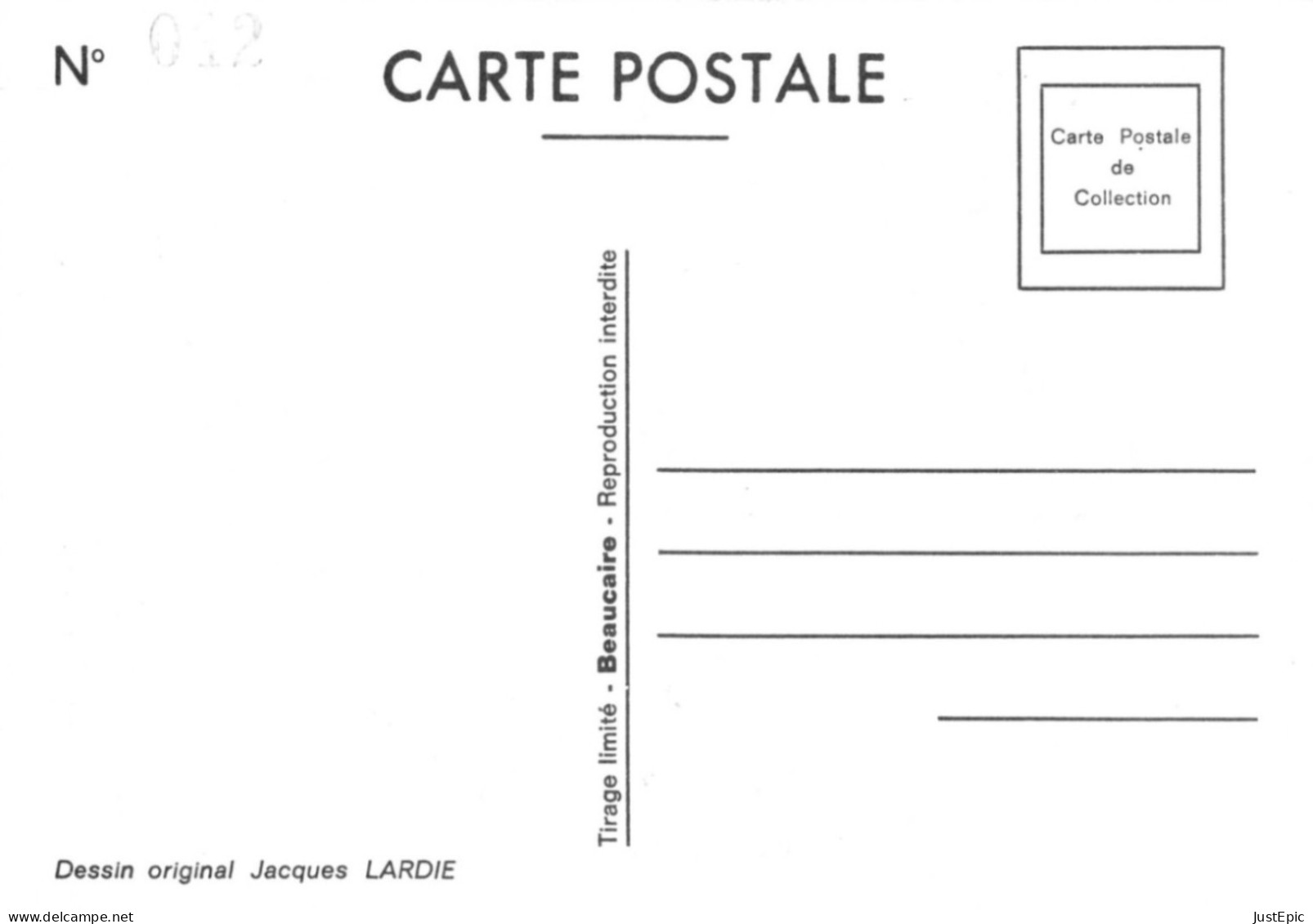 60 / CREIL - LARDIE Jihel Tirage 85 Ex. Caricature Politique Ernest Chénière # Laïcité # Franc-maçonnerie - Cpm - Creil