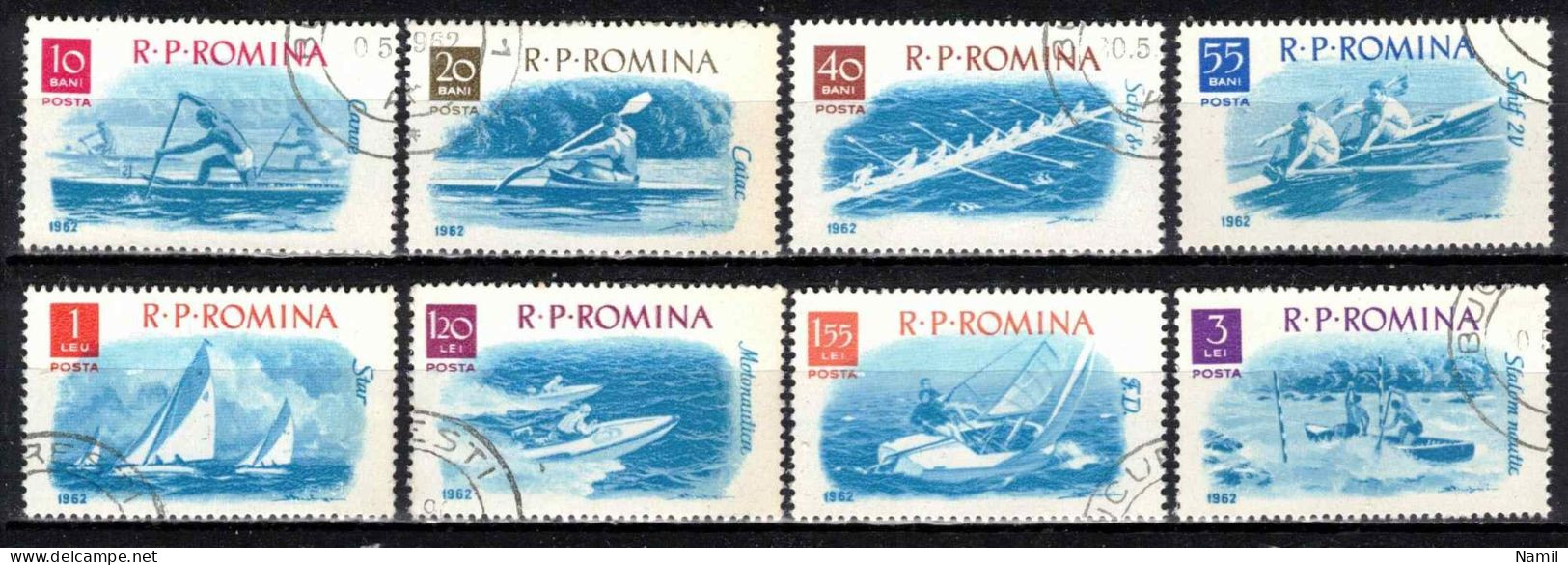 Roumanie 1962 Mi 2048-55 (Yv 1834-41), Obliteré - Oblitérés
