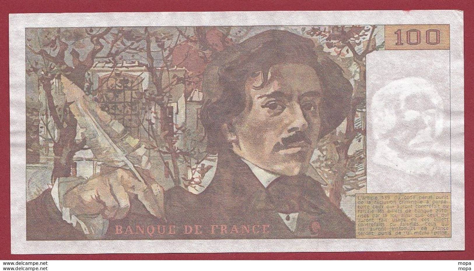 100 Francs "Delacroix" 1984---TTB+---ALPH.A.72 (1) - 100 F 1978-1995 ''Delacroix''