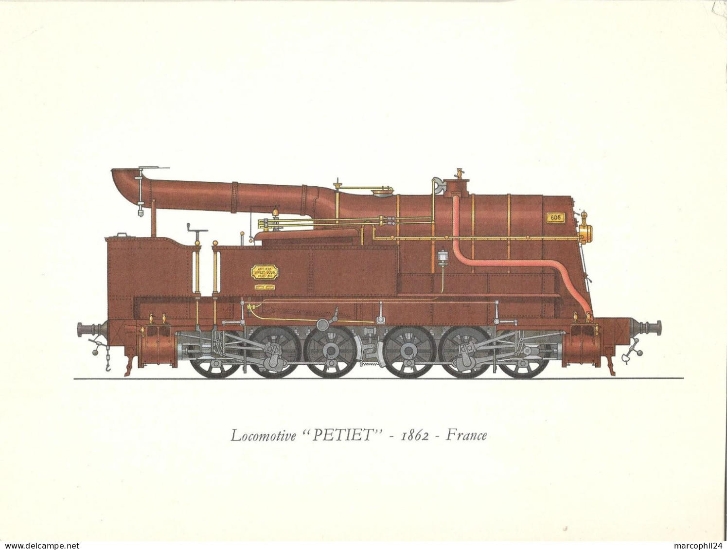 Publicité Pharma + TRIDOCEMINE + Histoire De La LOCOMOTIVE : PETIET - 1862 - France + Laboratoires ROUSSEL 1962 +Chameau - Reclame