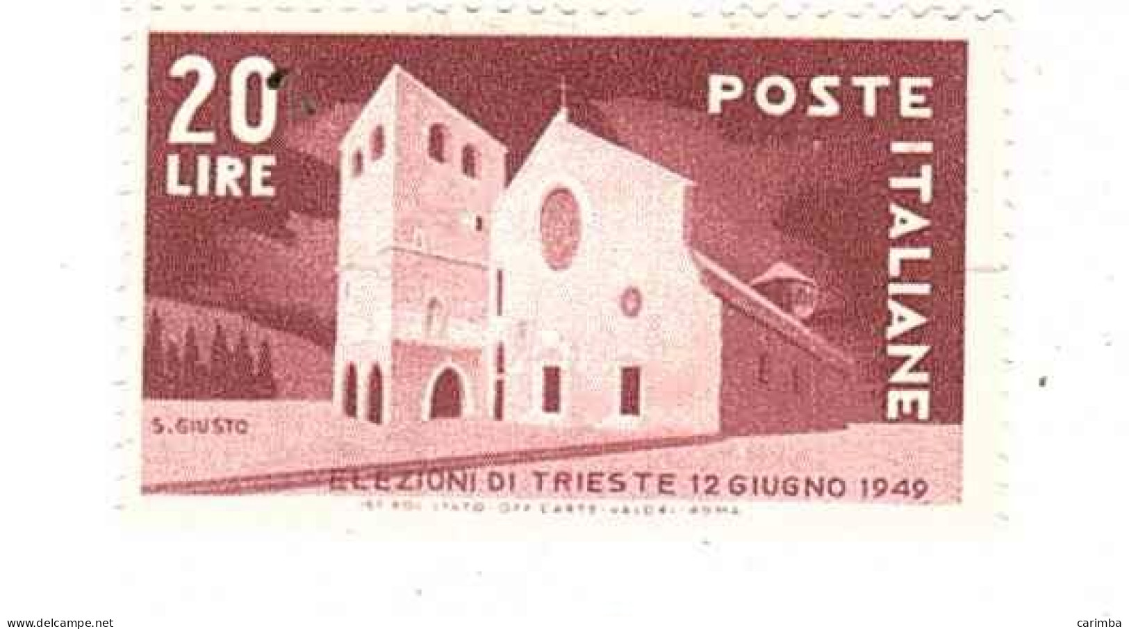 1949 L.20 ELEZIONI TRIESTE - 1946-60: Neufs