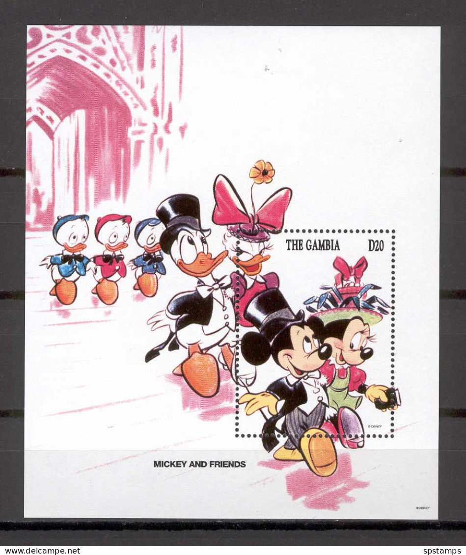 Disney Gambia 1994 Mickey And Friends MS MNH - Disney