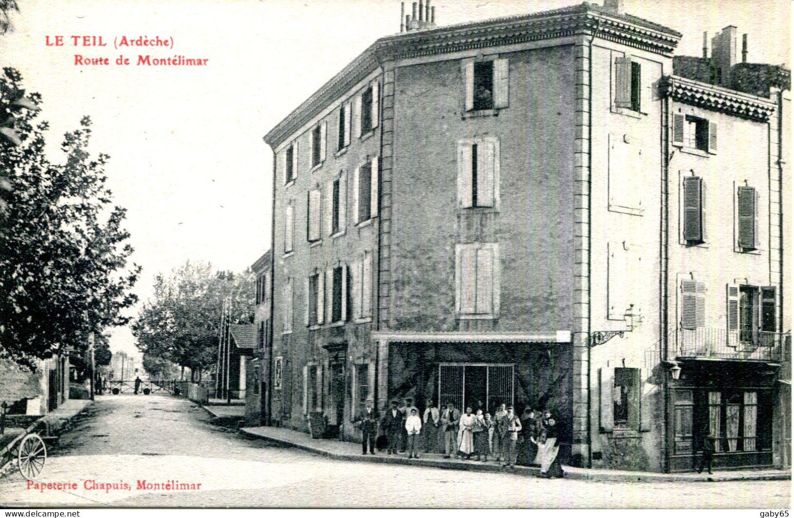 CPA.07.ARDECHE.LE TEIL.ROUTE DE MONTÉLIMAR.CARTE ÉCRITE EN PATOIS. - Le Teil