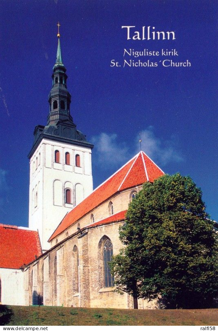 1 AK Estonia / Estland * Nikolaikirche (St. Nicholas Church) In Der Hauptstadt Tallinn - Seit 1997 UNESCO Weltkulturerbe - Estland