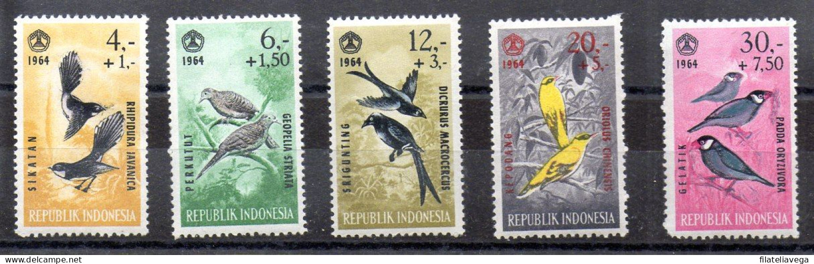 Indonesia Serie Nº Yvert 395/02 ** PÁJAROS (BIRDS) - Indonesia