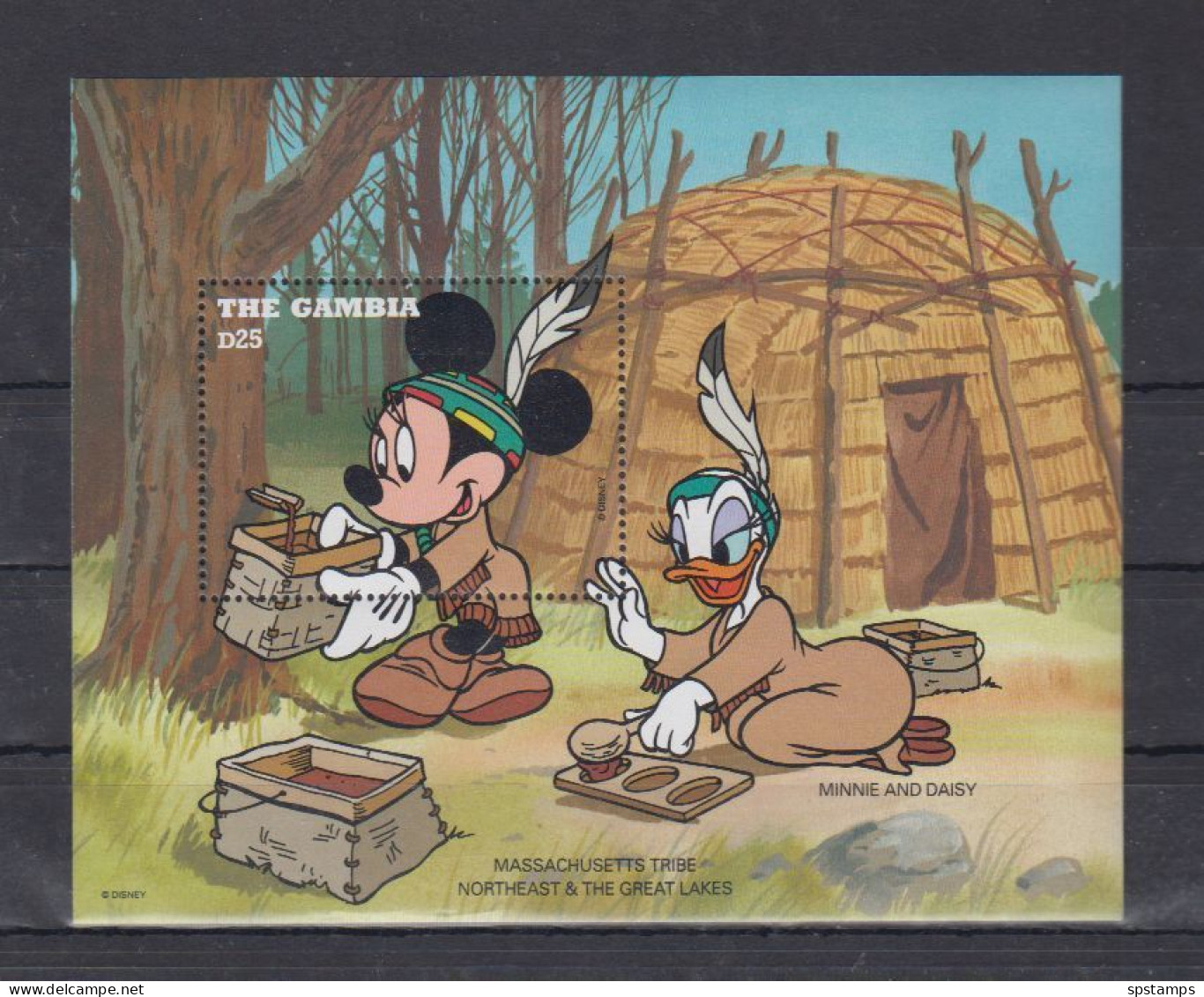 Disney Gambia 1995 Minnie And Daisy MS MNH - Disney