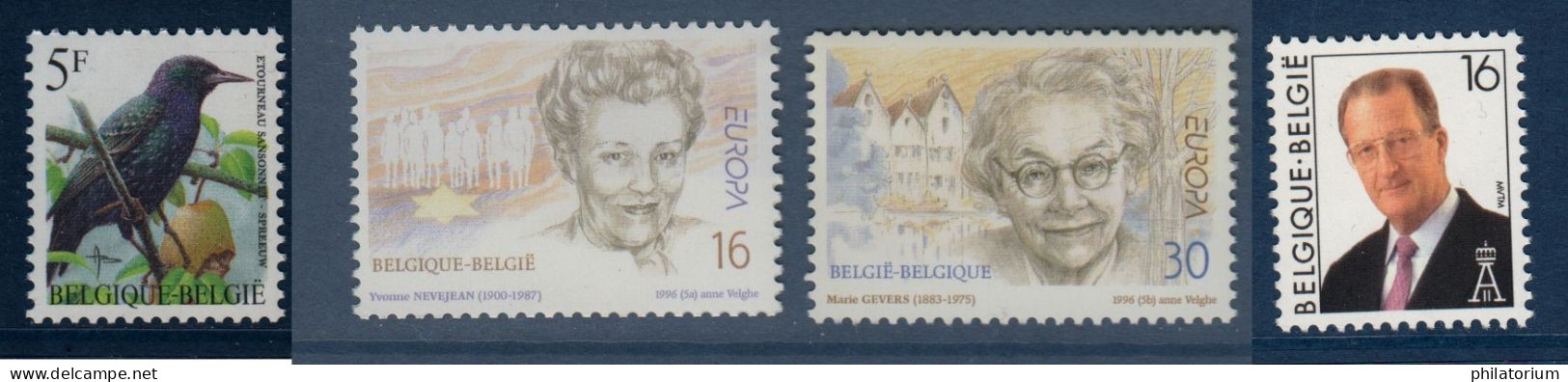 Belgique België, **, Yv 2636, 2637, 2638, Mi 2690, 2688, 2689, SG 3307, 3301, 3302, - Ongebruikt