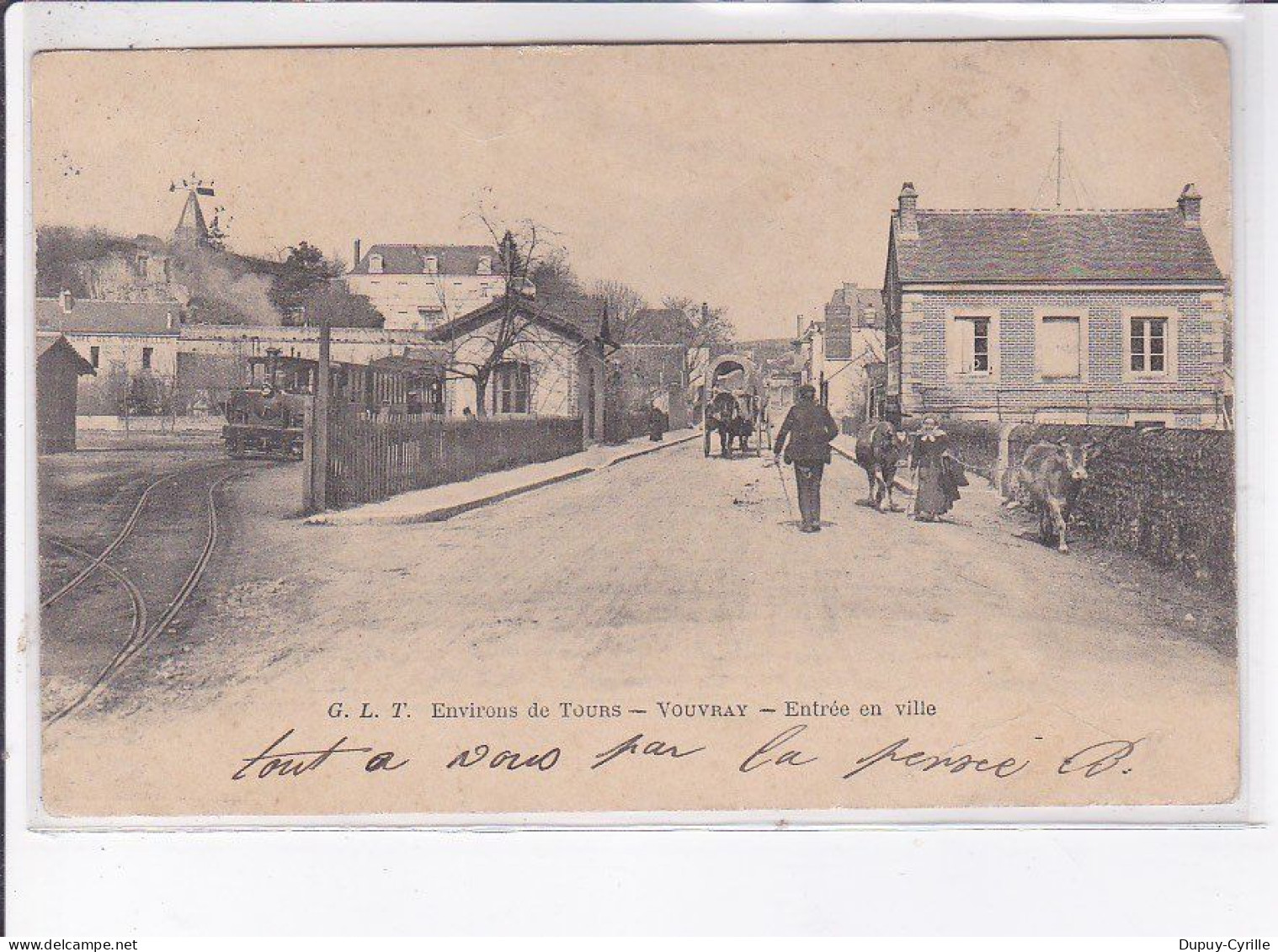 VOUVRAY: Entrée En Ville, Chemin De Fer - état - Vouvray