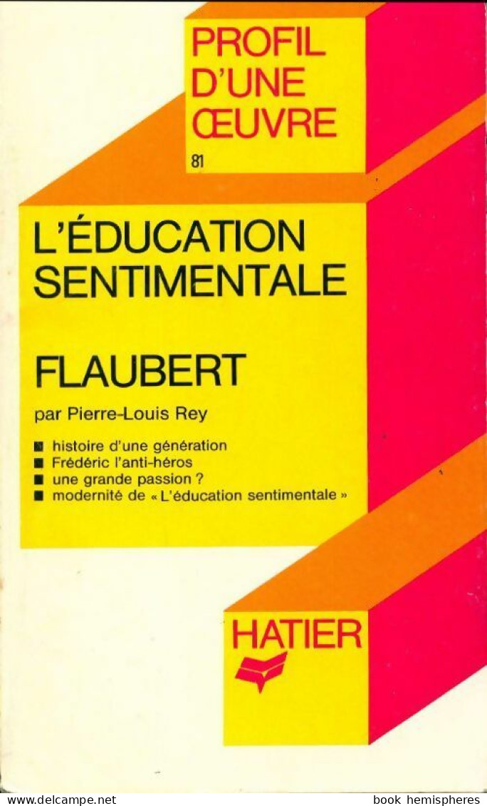 L'éducation Sentimentale (1983) De Gustave Flaubert - Klassieke Auteurs