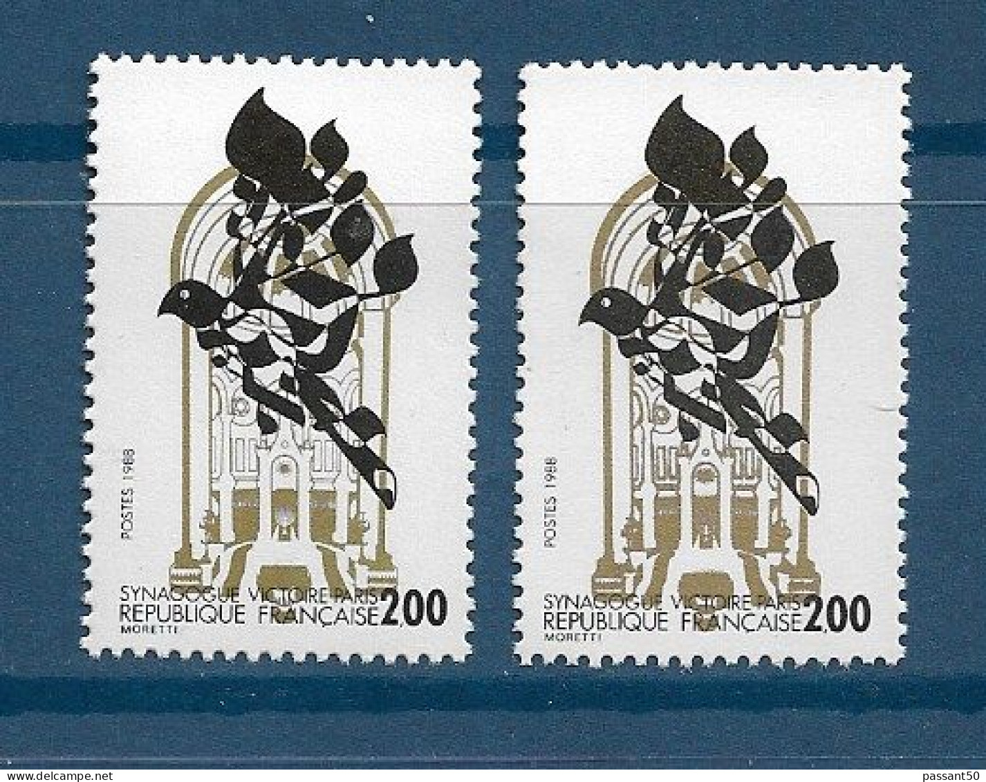 La Grande Synagogue YT 2513 + D : Normal + Grosse étoile. Superbe, Voir Le Scan. Cotes YT : 1 € + 70 € = 71 €. - Unused Stamps