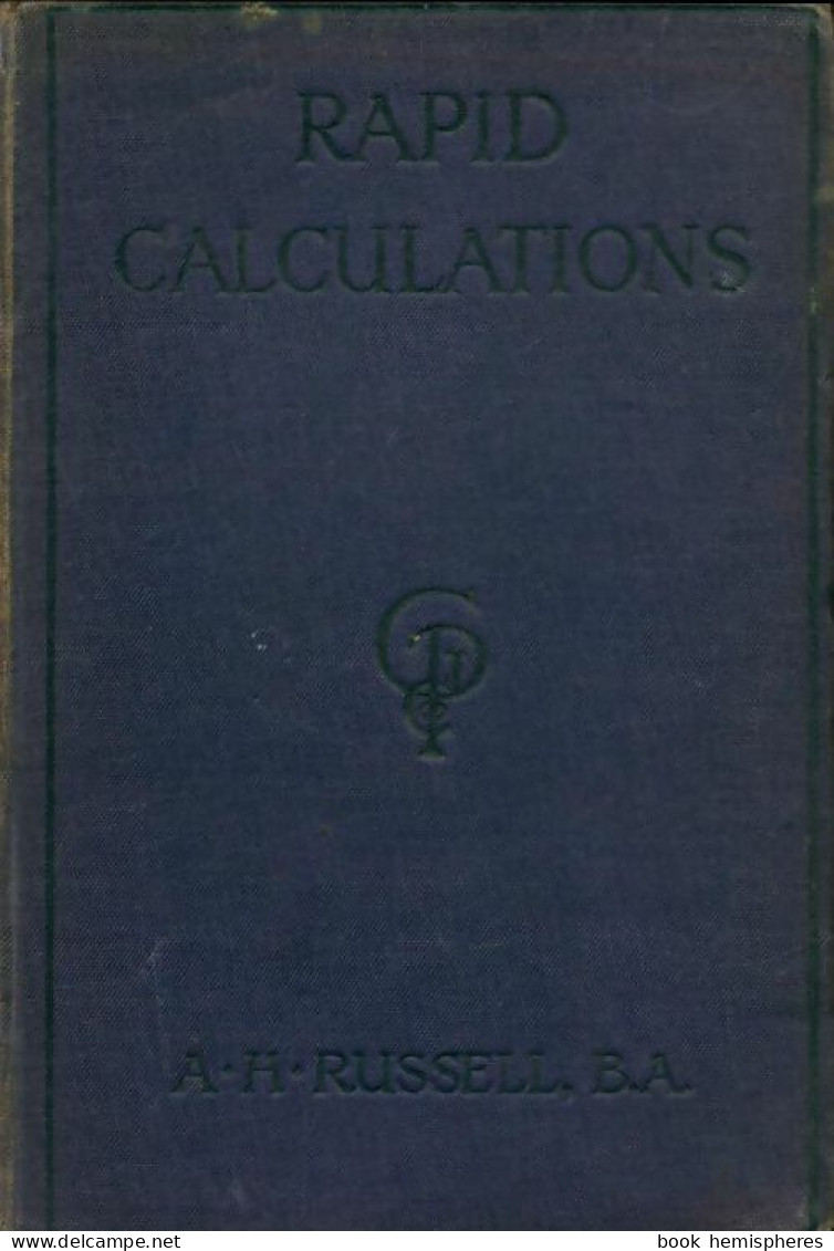 Rapid Calculations (1925) De A.H Russell - Sciences