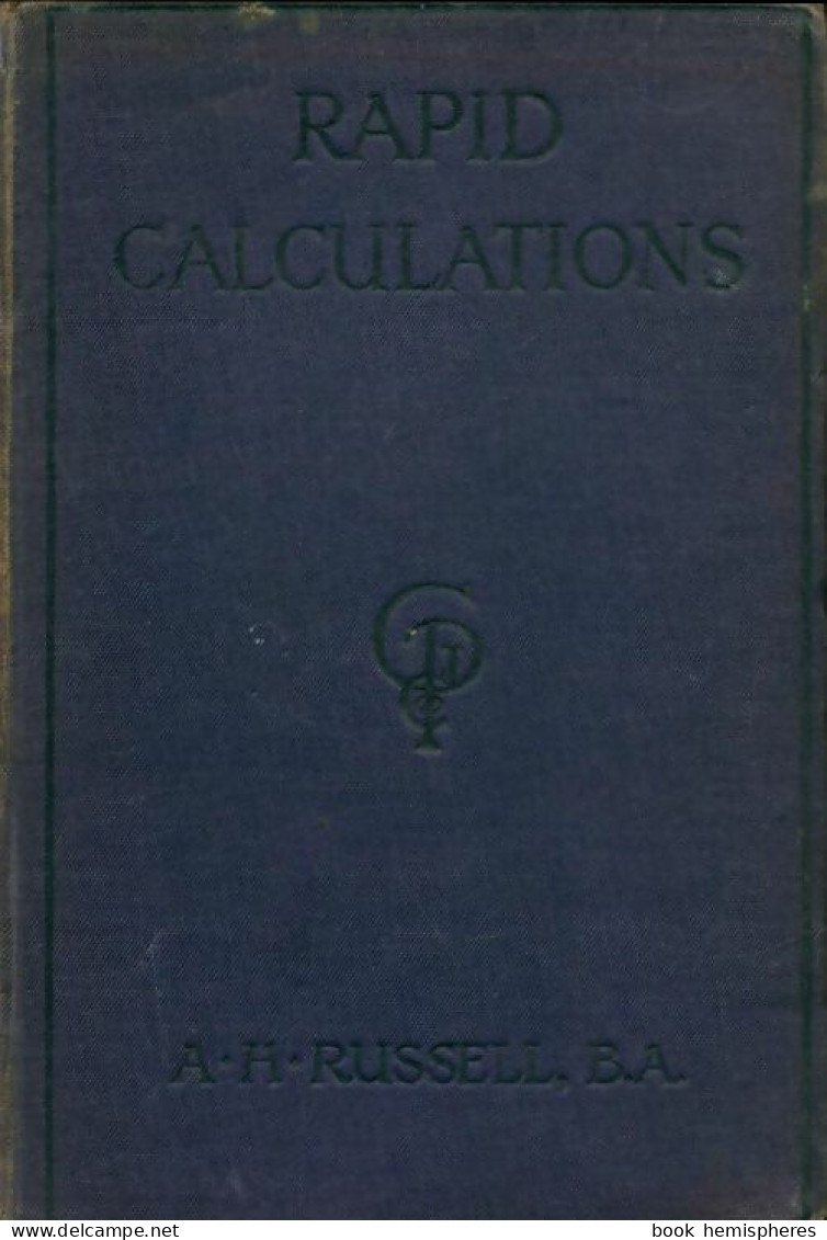 Rapid Calculations (1925) De A.H Russell - Wissenschaft