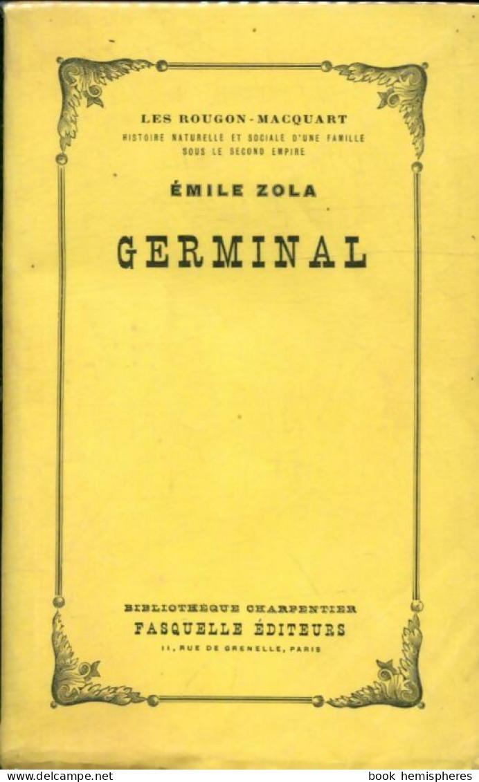 Germinal (1955) De Emile Zola - Classic Authors