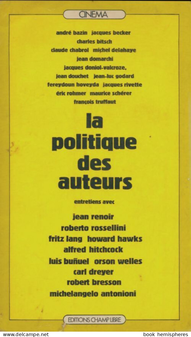 La Politique Des Auteurs (1972) De Collectif - Cina/ Televisión