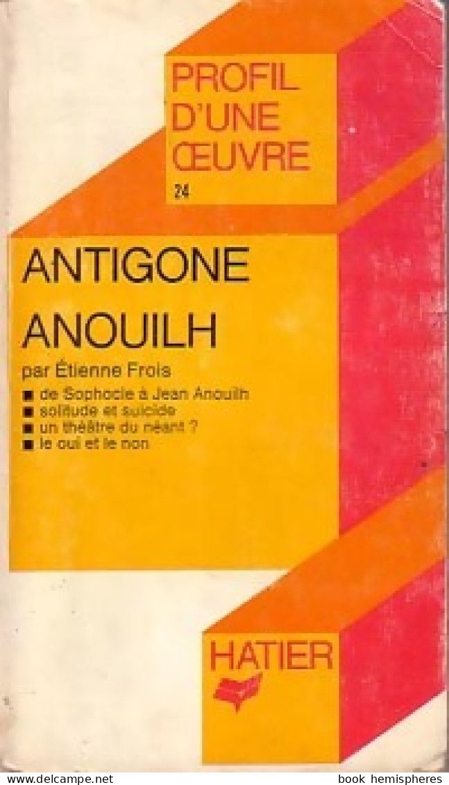 Antigone (1971) De Jean Anouilh - Other & Unclassified