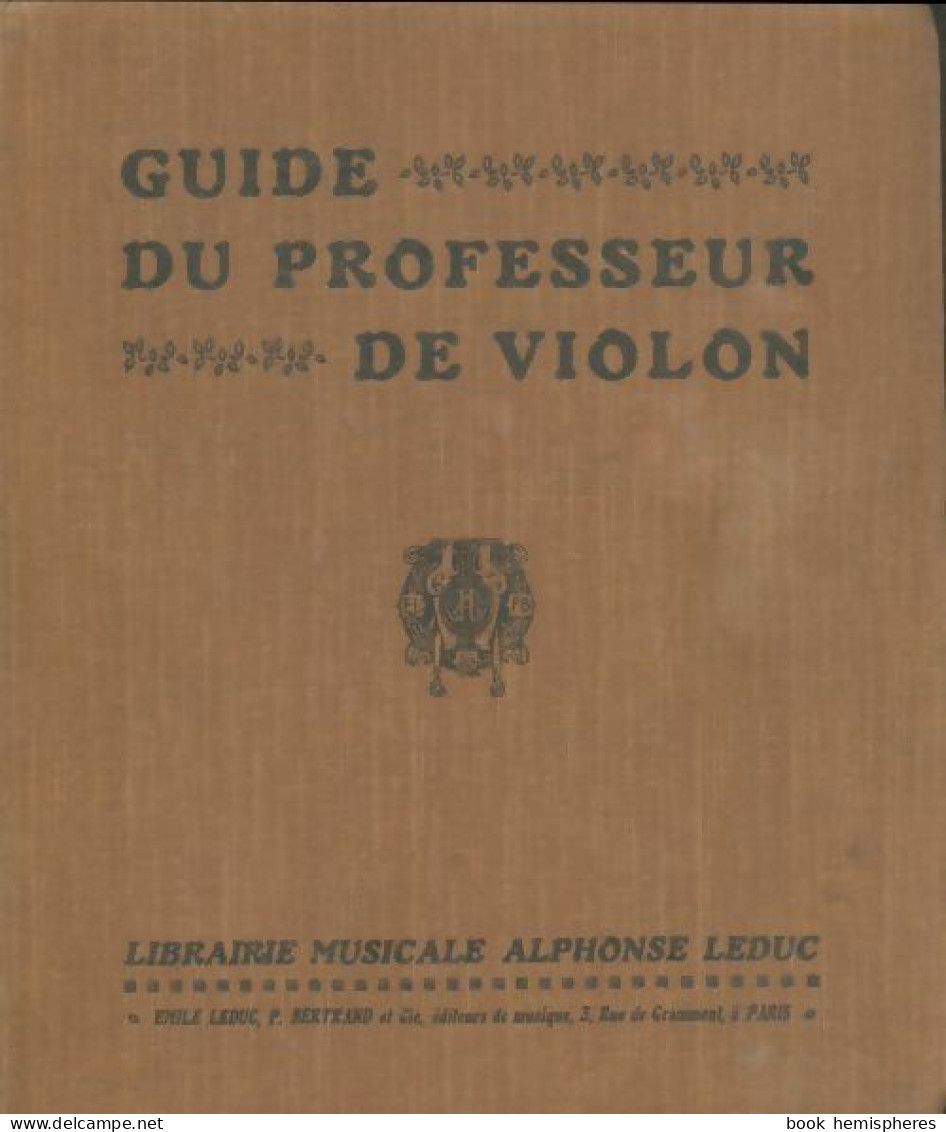 Guide Du Professeur De Violon (0) De Collectif - Musique