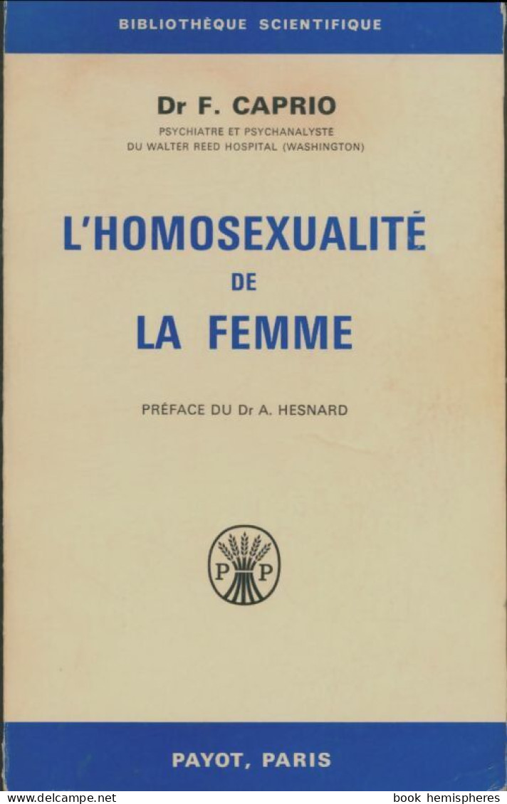 L'homosexualité De La Femme (1967) De F Caprio - Psychology/Philosophy