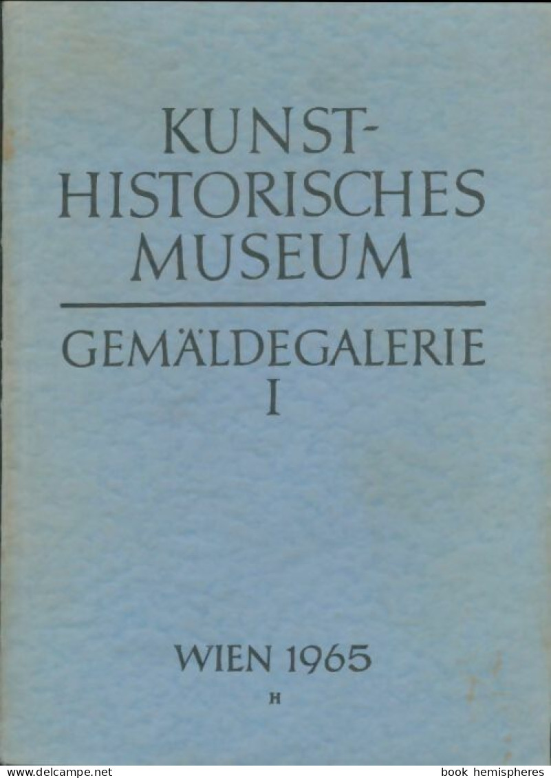 Gemaldegalerie Tome I (1965) De I Teil - Kunst