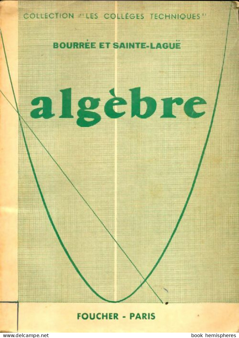 Algèbre (1954) De André Bourrée - 12-18 Ans