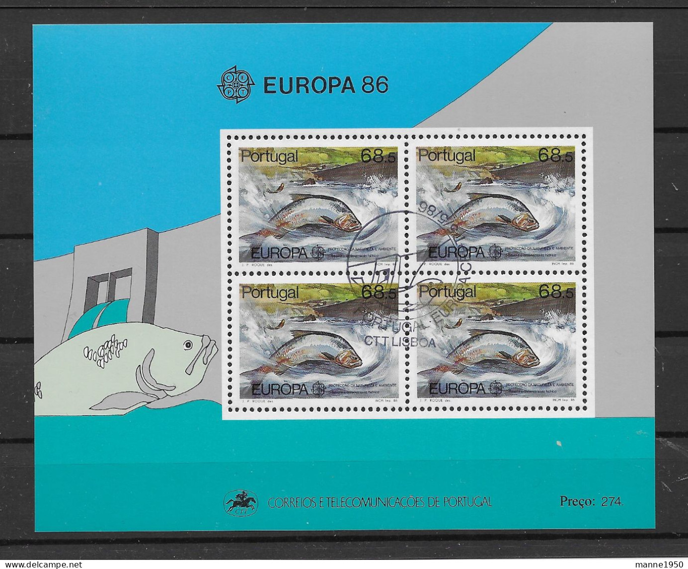 Portugal 1986 Europa/Cept Block 50 Gestempelt - Blokken & Velletjes