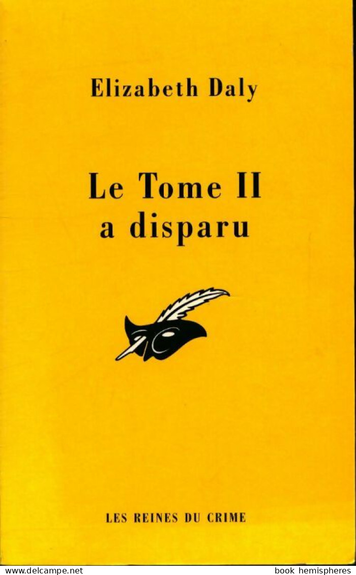 Le Tome II A Disparu (2002) De Elizabeth Daly - Autres & Non Classés