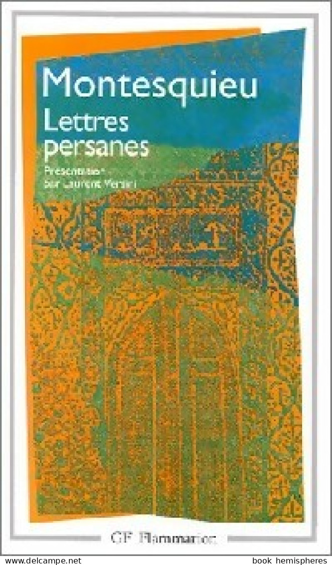 Lettres Persanes Tome II (2002) De Charles De Montesquieu - Altri Classici