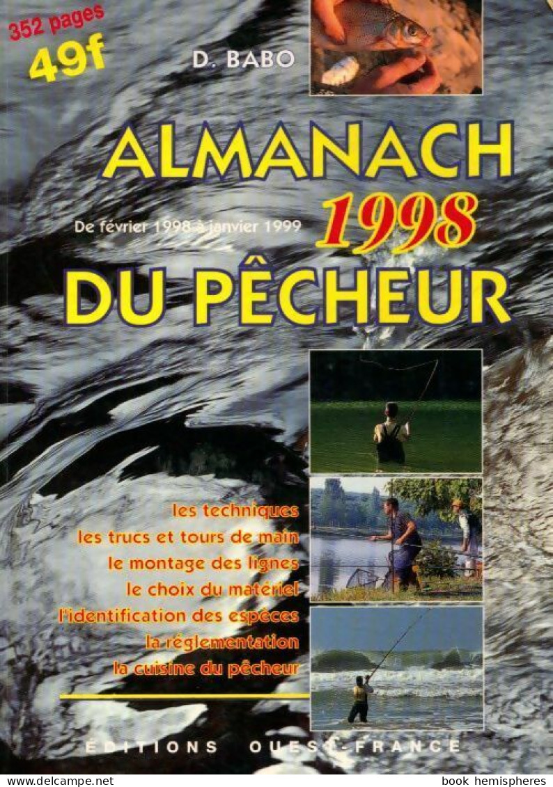 Almanach 1998 Du Pêcheur (1998) De Daniel Babo - Chasse/Pêche