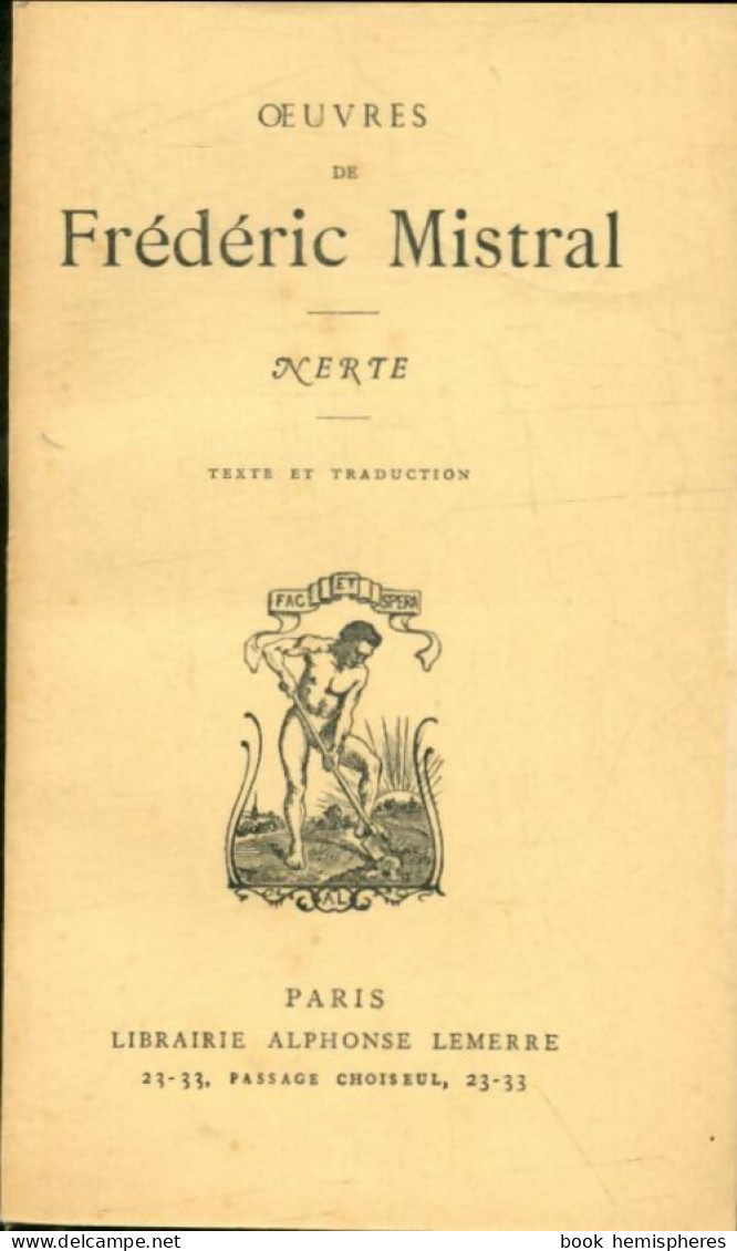 Nerte (1948) De Frédéric Mistral - Sonstige & Ohne Zuordnung