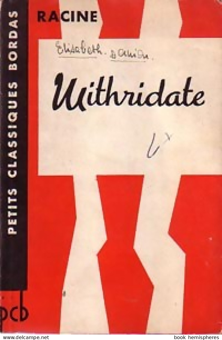 Mithridate (1963) De Jean Racine - Sonstige & Ohne Zuordnung