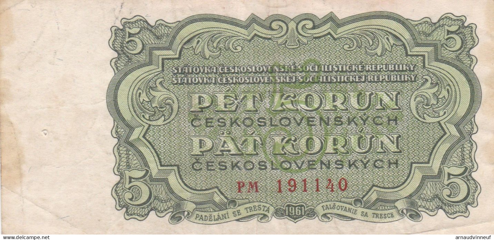 5 PAT KORUN 1961 - Tchécoslovaquie