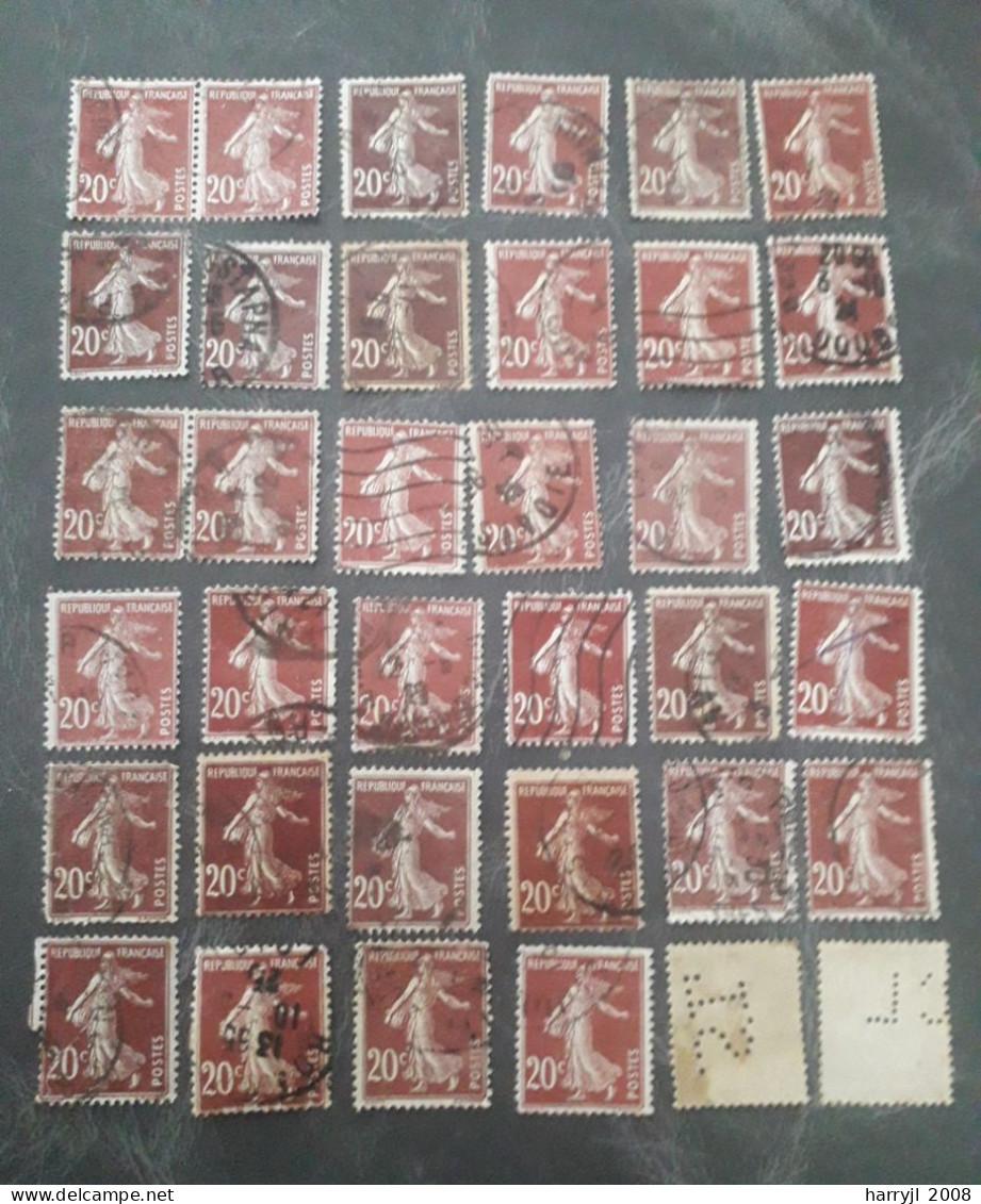 ( 60 ) Lot Semeuse N°139 - 1906-38 Semeuse Con Cameo