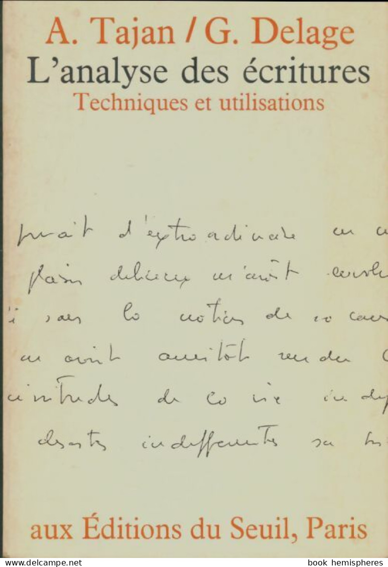 L'analyse Des écritures (1976) De Alfred Tajan - Psychologie/Philosophie