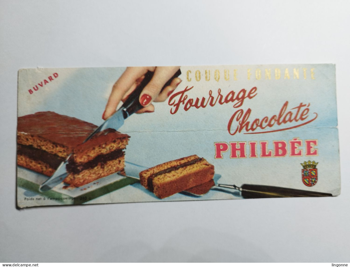 BUVARD PHILBEE COUQUE FONDANTE Fourrage Chocolaté - Alimentaire