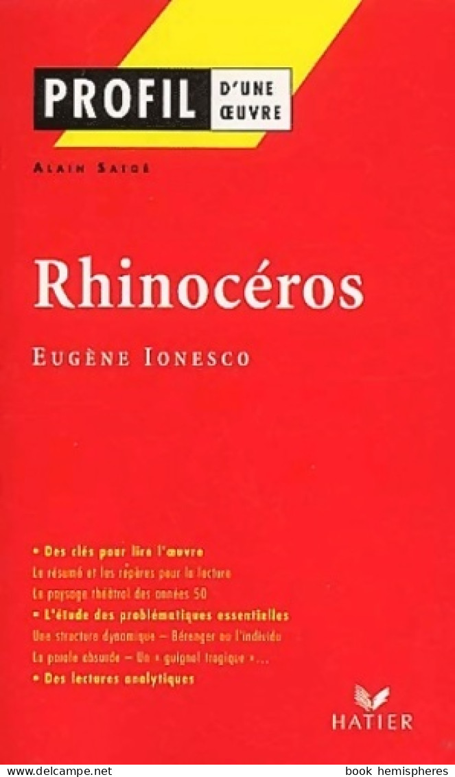 Rhinocéros (2005) De Eugène Ionesco - Altri & Non Classificati