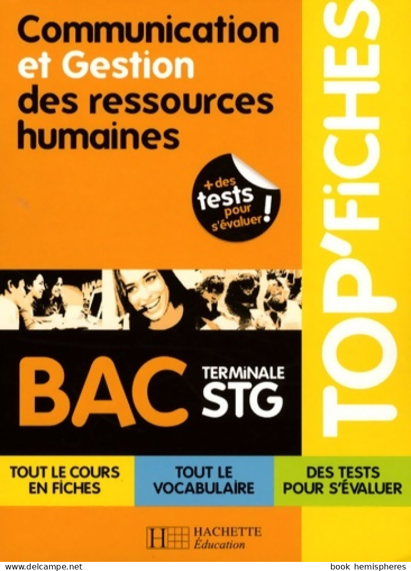 Communication Et Gestion Des Ressources Humaines Terminale STG (2008) De Carine Courtès-Lapeyrat - 12-18 Years Old