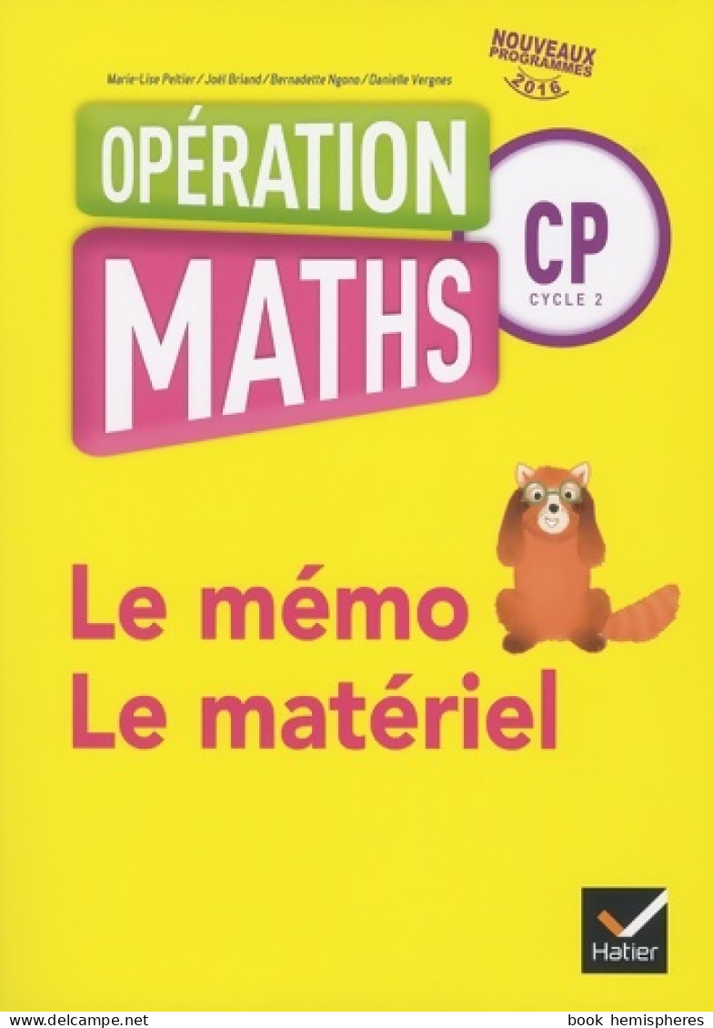 Opération Maths CP éd. 2016 - Mémo + Matériel (2016) De Marie-Lise Peltier - 6-12 Ans