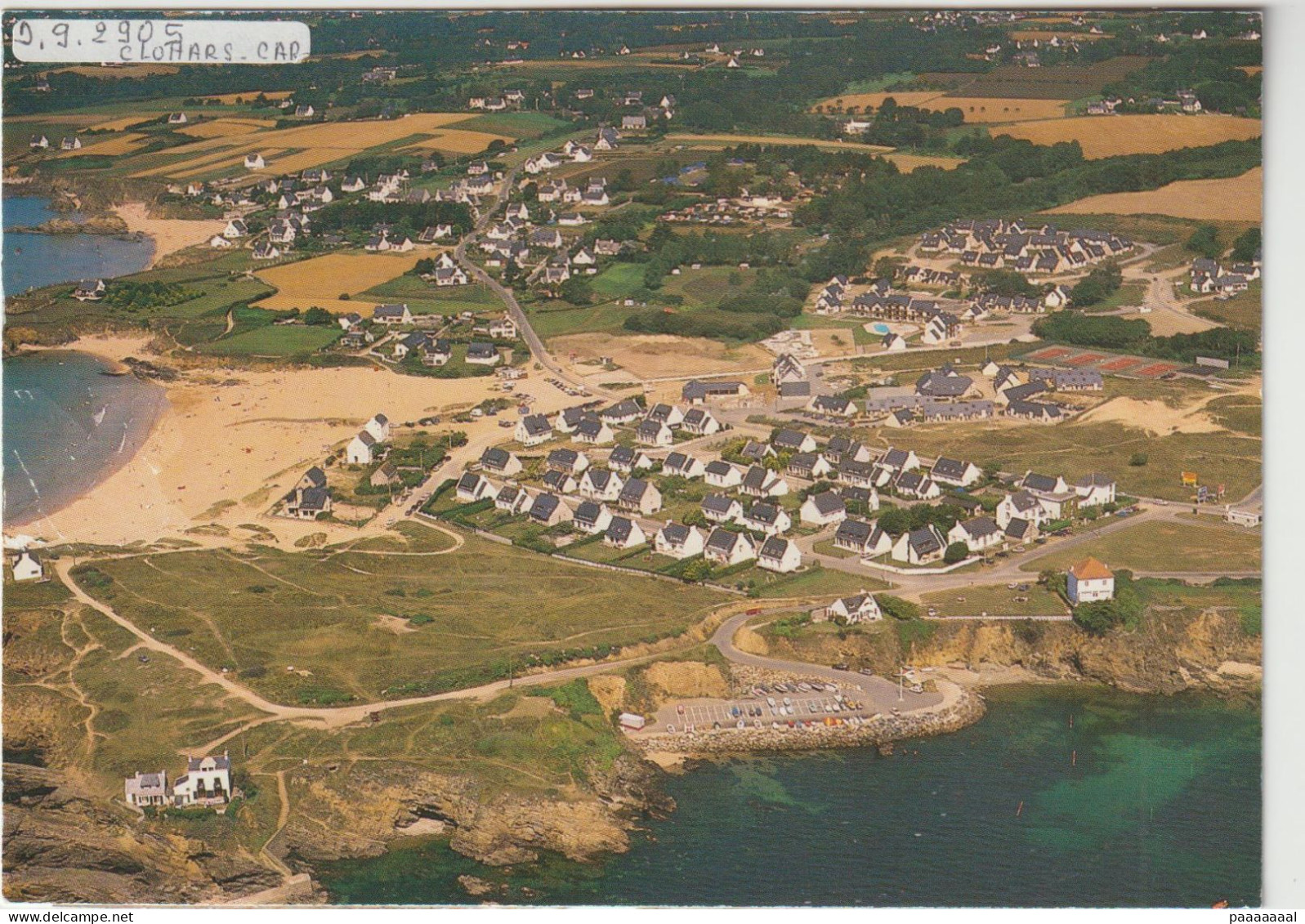 LE POULDU  VUE AERIENNE LE PORT DE PLAISANCE ET LA PLAGE DE BELLANGENET - Le Pouldu