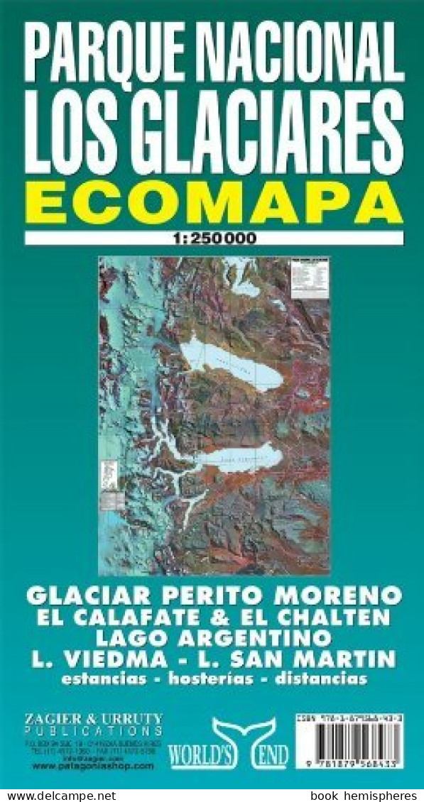 Parque Nacional Los Glaciares Map (2000) De Eduardo Alvarez - Tourism