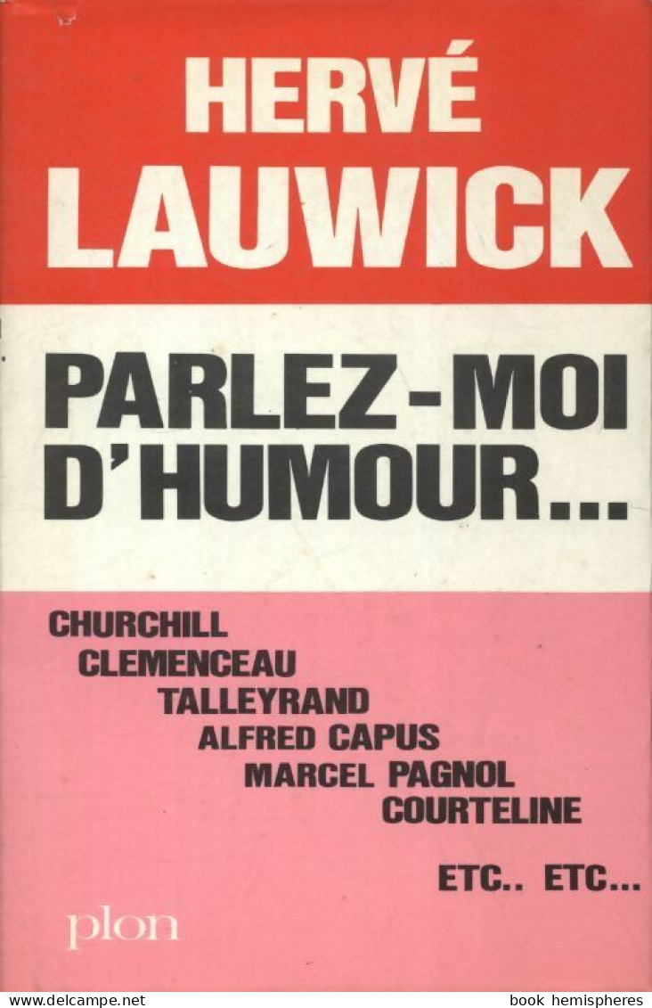 Parlez-moi D'humour (1967) De Hervé Lauwick - Humor