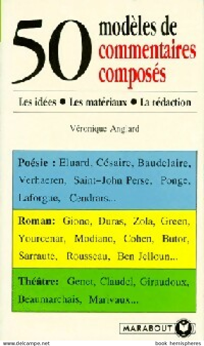50 Modèles De Commentaires Composés (1994) De Véronique Anglard - Otros & Sin Clasificación
