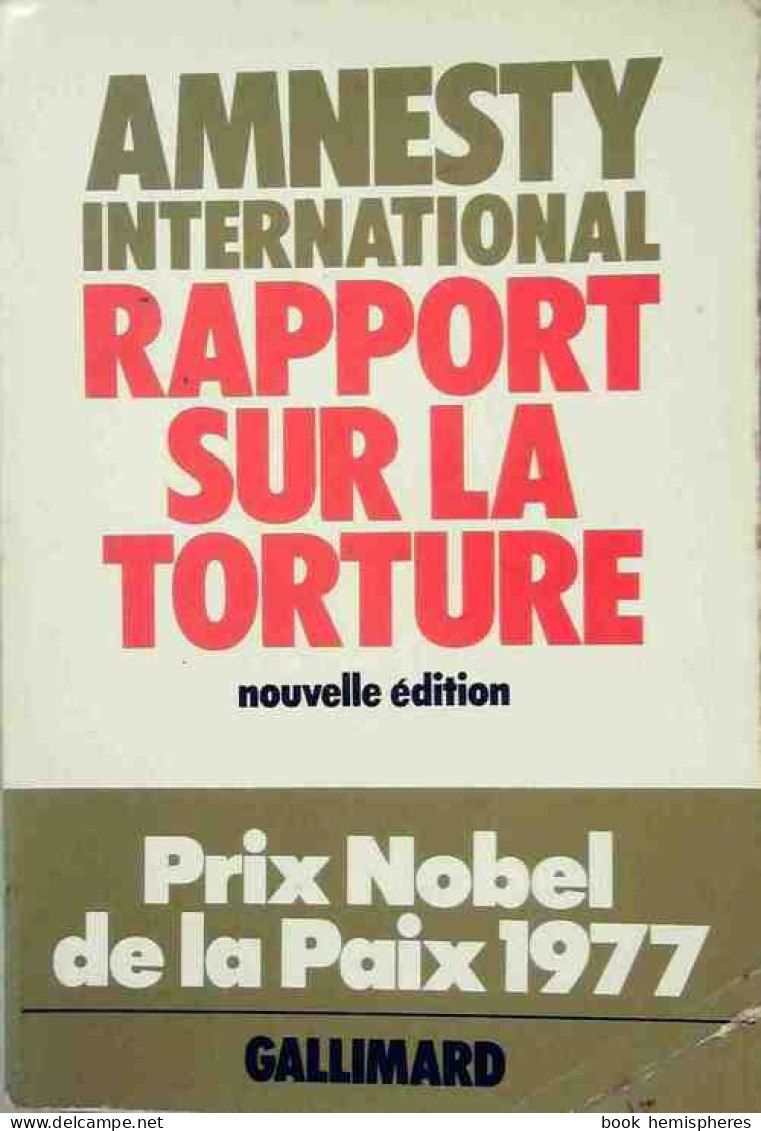 Rapport Sur La Torture (1977) De Amnesty International - Wetenschap