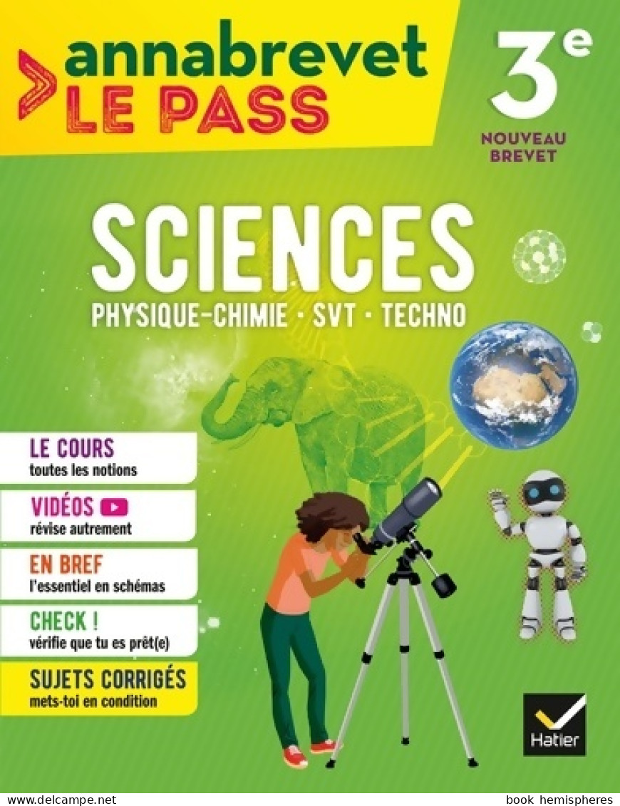 Annabrevet Le Pass - Sciences 3e (2018) De Fabien Madoz-Bonnot - 12-18 Ans